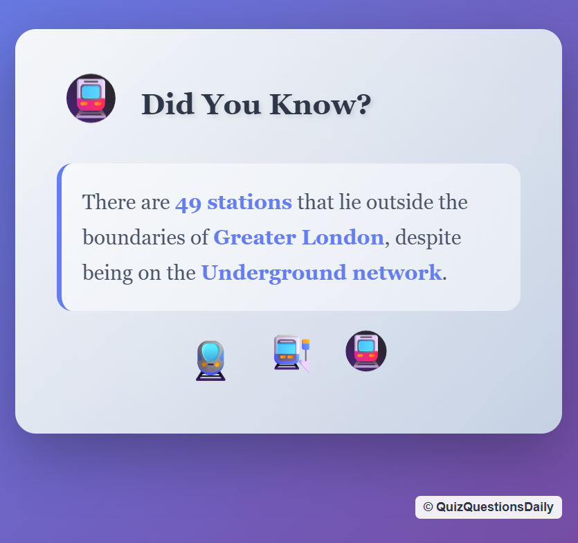 london quiz questions and answers: Did You Know 2