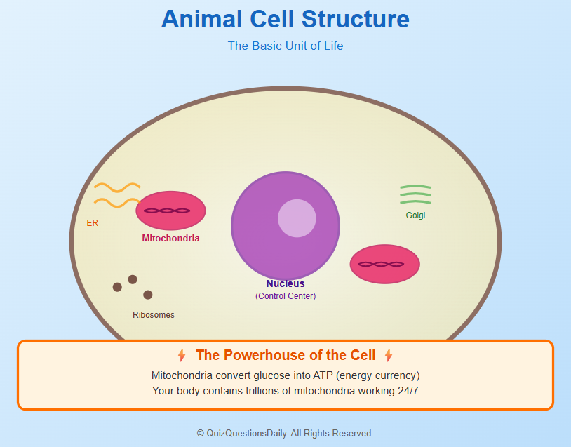 science quiz questions with answers mitochondria