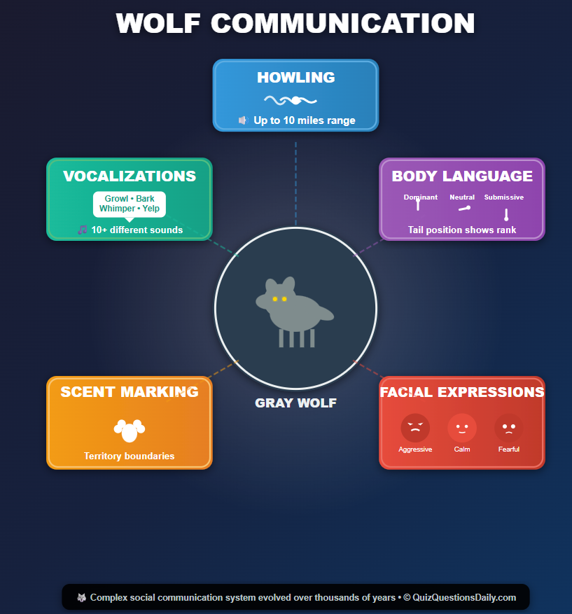 Wolf Quiz Questions: Wolf Communication