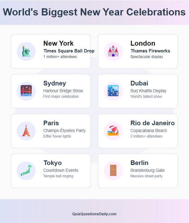 New Year Quiz Questions: New Year Celebrations Around The World